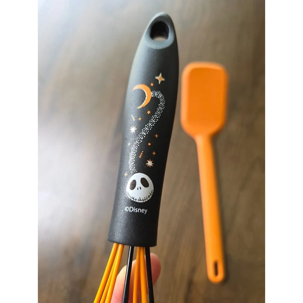 Disney‎ Jack Skellington Whisk & Orange Silicone Spatula Set B3